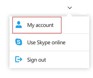 direct url to skype account