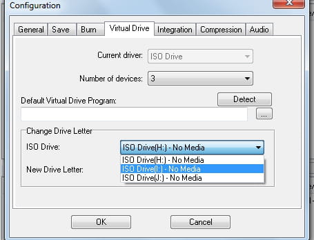 UltraISO Change the letter assigned to a Virtual drive UltraISO Change the letter assigned to a Virtual drive
