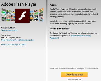 windows 7 update adobe flash player