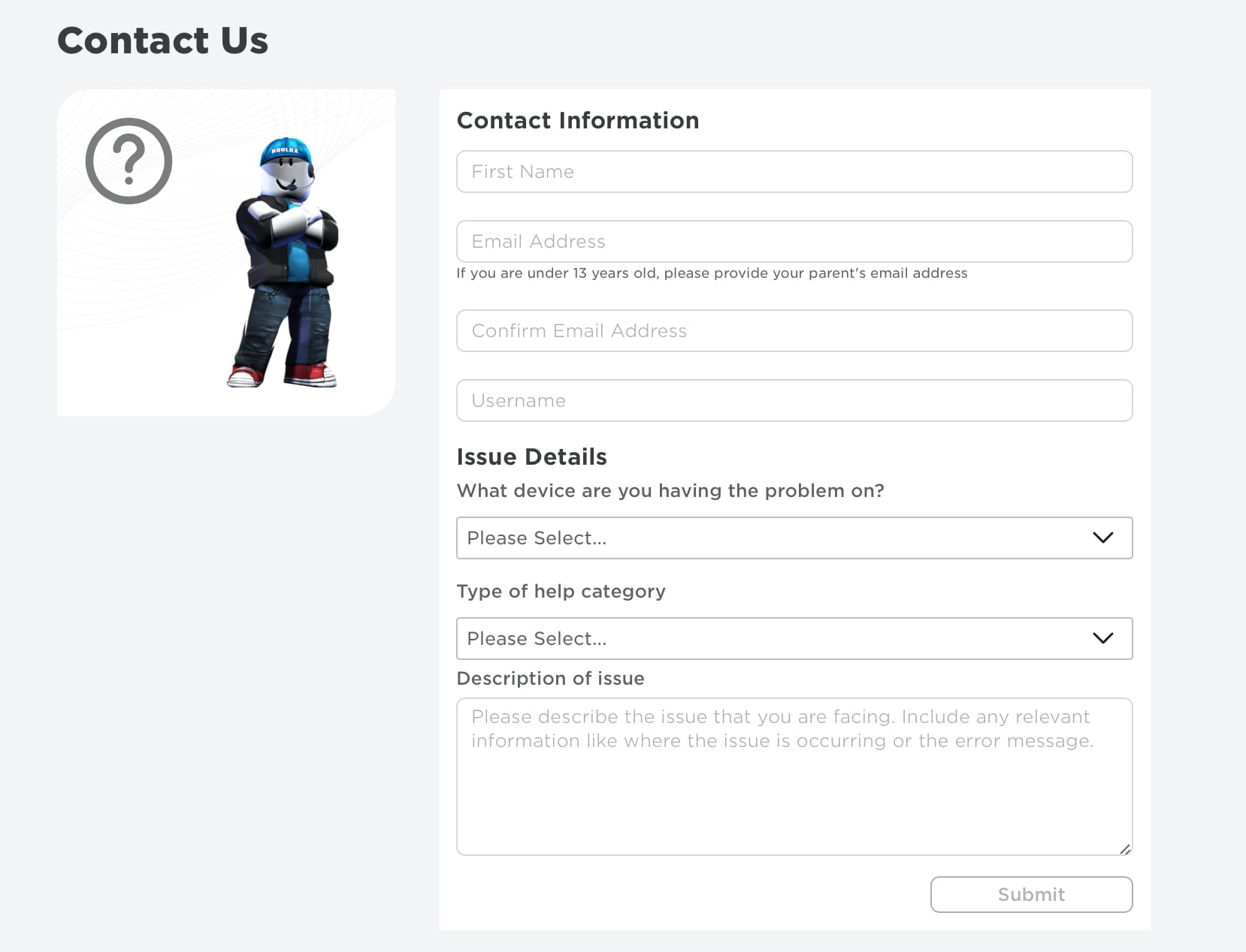 Roblox Customer