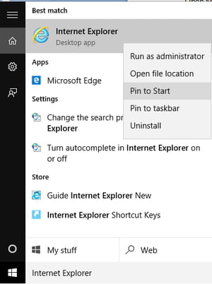 How To Open Internet Explorer in Windows 10