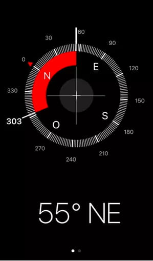 reset iphone compass