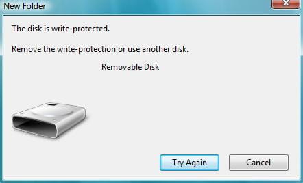 Remove write protection from a USB Key