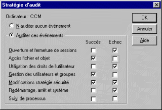 Audit Policy in Windows NT