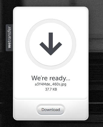 Cara download file dari wetransfer