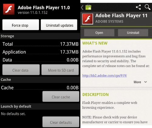 flash player emulator for android phone