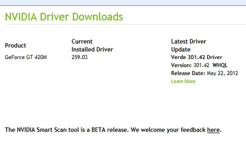 nvidia driver download auto detect