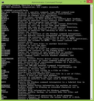 complete list of command prompt commands