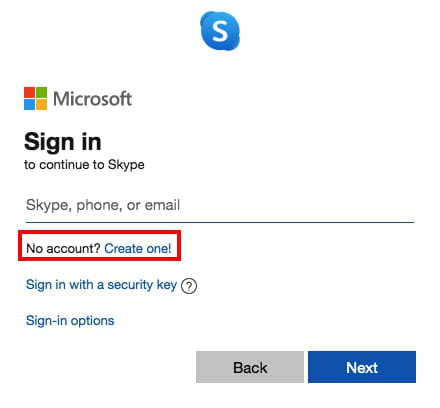 create skype account id