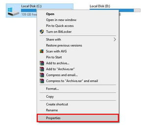 file explorer properties