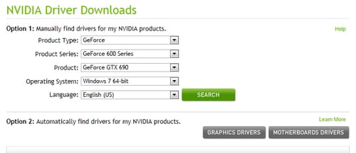 nvidia geforce driver windows 7 64 bit