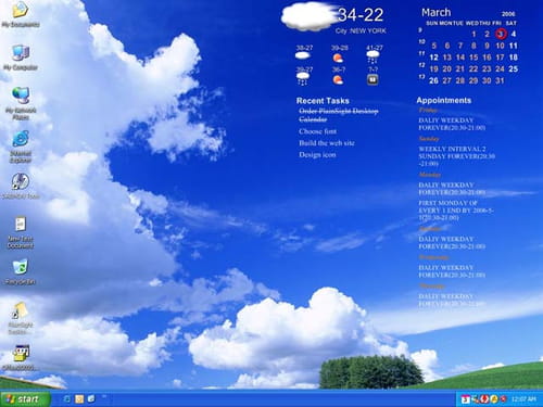 desktop clock and calendar for windows 10