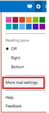 more mail settings outlook