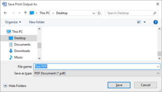 Save Documents to PDF Format in Windows 10