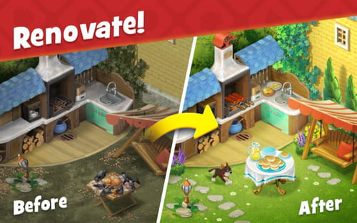 save gardenscapes using facebook