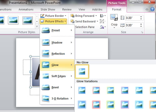 powerpoint add effects to your images picture tools format tab powerpoint