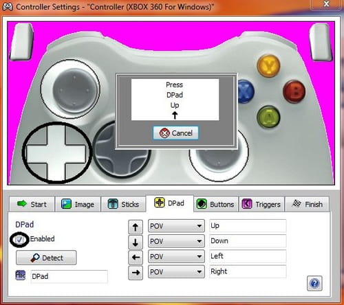 usb joystick controller configuration for pc