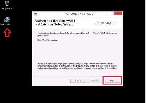 dell sonicwall netextender