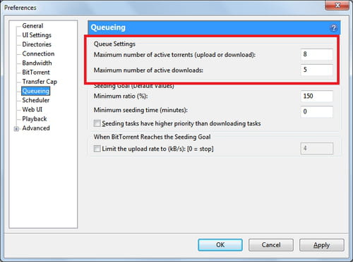 transmission torrent queue