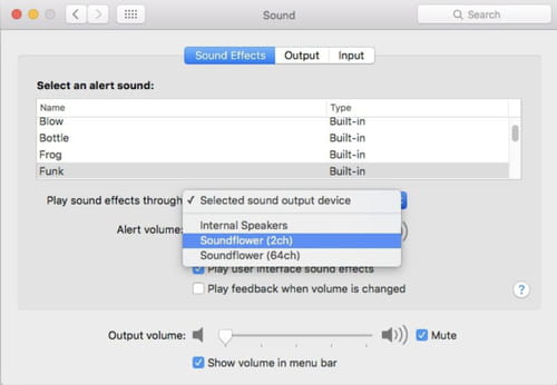 soundflower mac os x 10.11