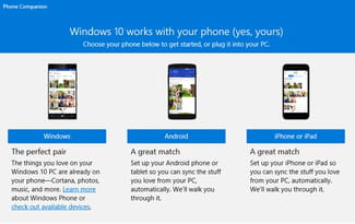 microsoft phone companion app