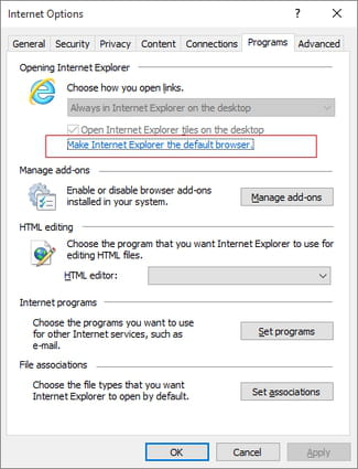 How To Open Internet Explorer in Windows 10
