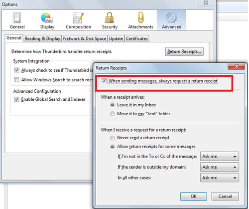 request a delivery receipt in outlook 2011 for mac